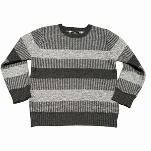 Craft & Flow Boys Striped Knit Sweater Fleece Lined Warm Cozy Cabincore M 10/12